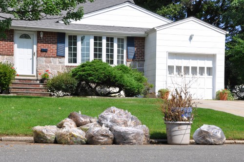 Well-maintained garden in Wallington undergoing clearance
