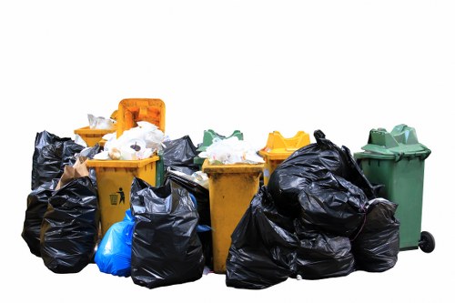 Workers sorting commercial recyclables at a depot near Wallington